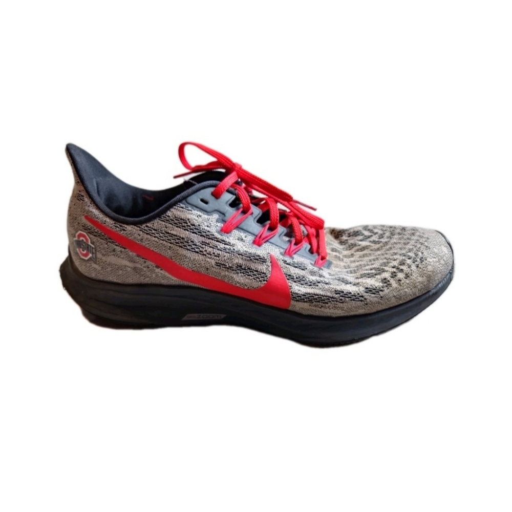Nike Men's Air Zoom Pegasus  Ohio State Gray Sneakers‎ Size 10.5 US Buckeyes Osu